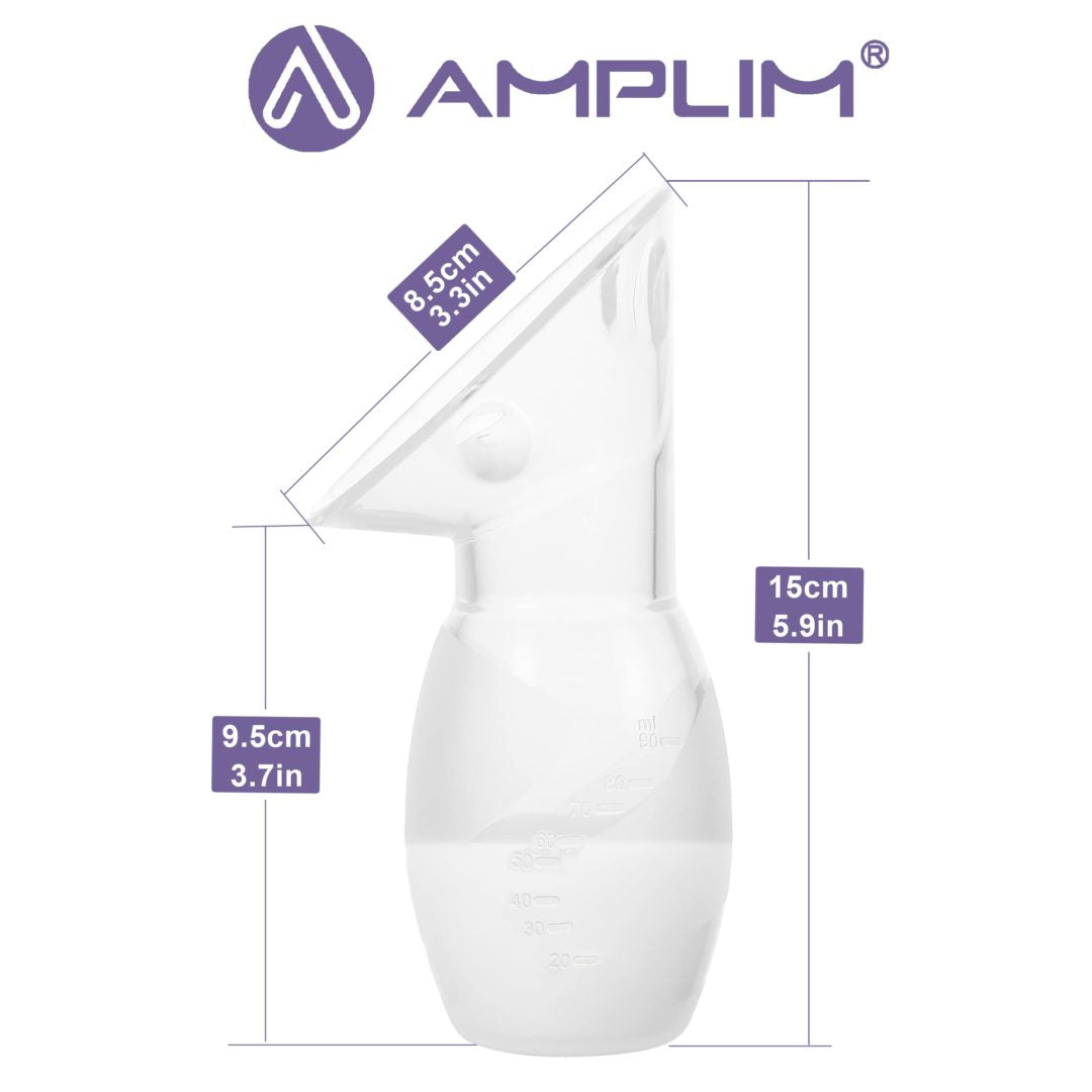 Amplim Extractor de leche manual con tapón de leche