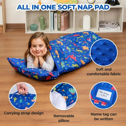 Colchoneta Para Siesta Niños Kulahlik Dinosaurio 104x84