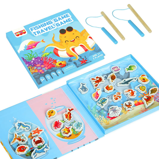Juego de pesca magnético para niños de 3 a 8 años