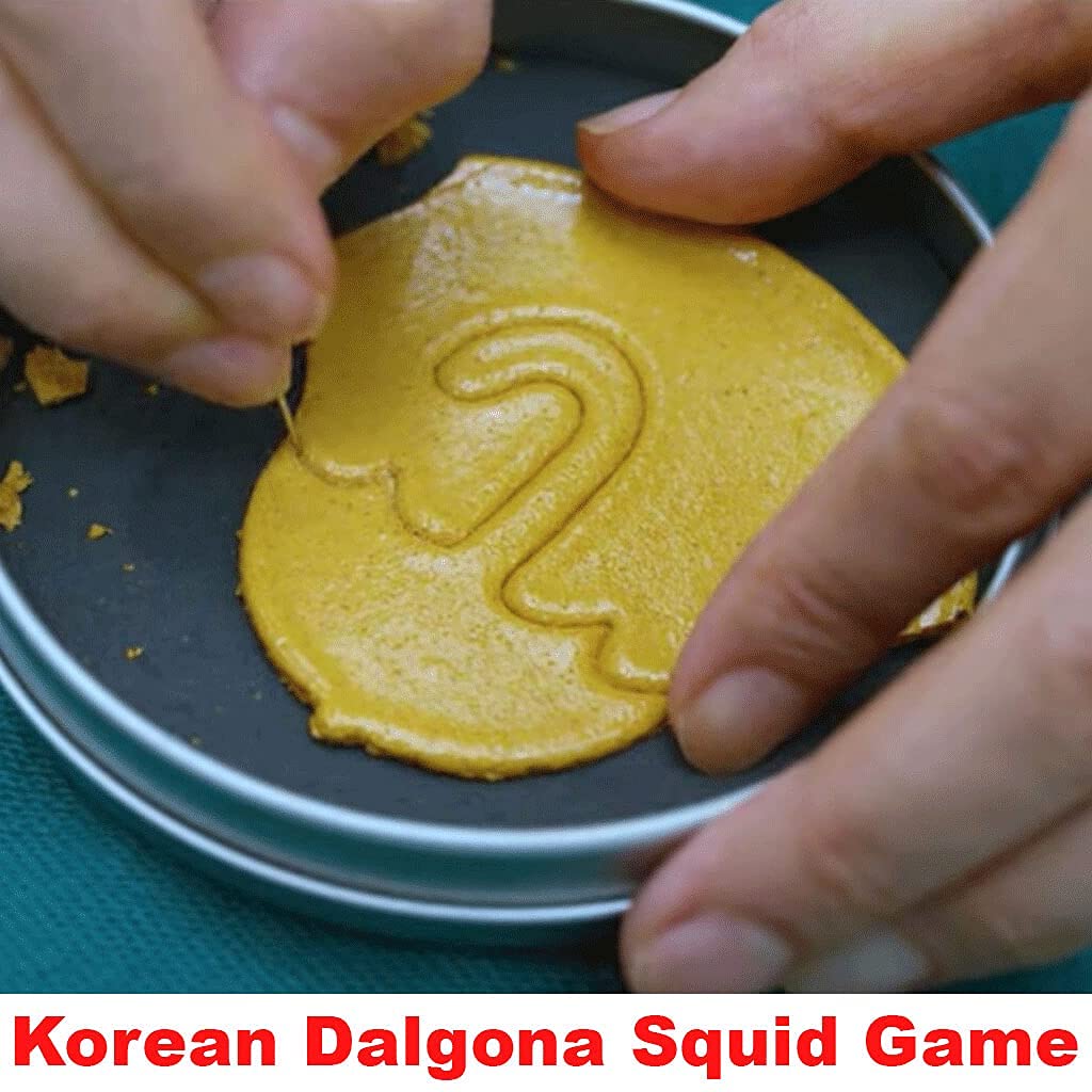 Dalgona Juego de Calamar Coreano Azúcar Caramelo Galletas