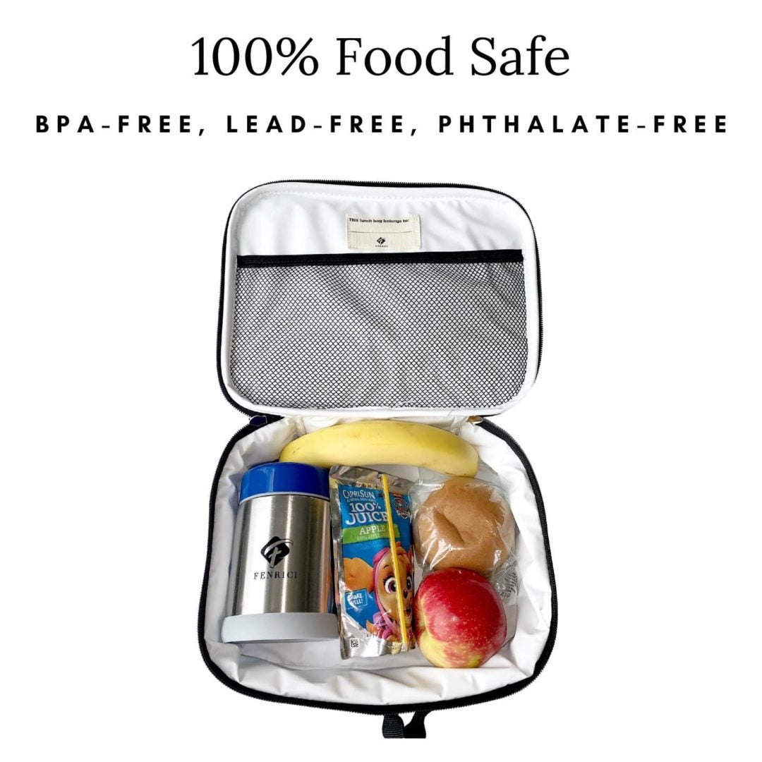 Lonchera de color rosa con teñido