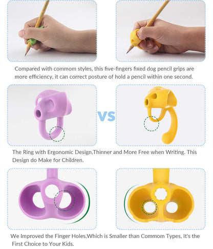 Firesara empuñaduras de lápiz para escritura a mano para niños