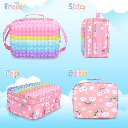 Fiambreras para niñas para la escuela, bolsa de almuerzo