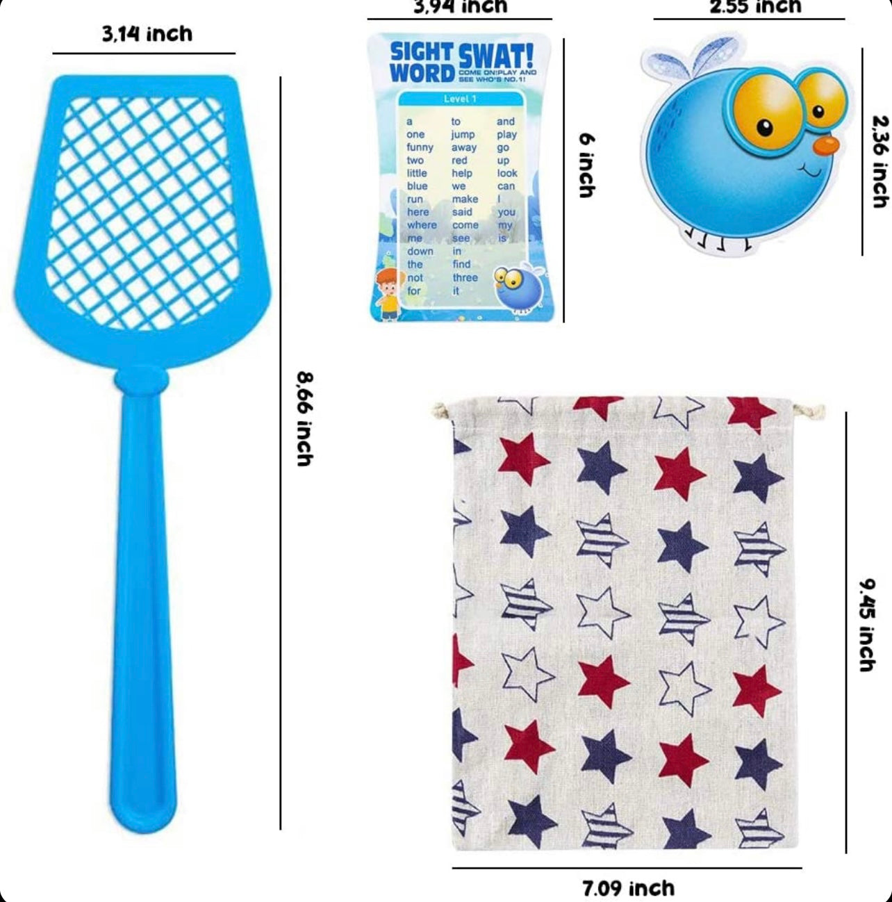 Juguete de aprendizaje Preescolar Swat The Sight Words