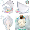 Flotador de piscina para bebés con toldo unicornio, 3-36 meses