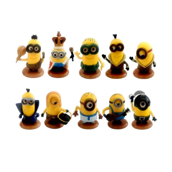 Minions- Juguetes de modelo, 10 uds