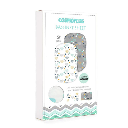 COSMOPLUS Juego de sábanas de moisés – Paquete de 2