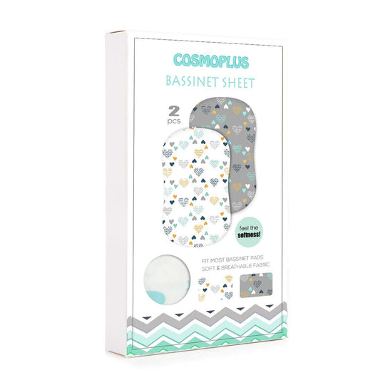 COSMOPLUS Juego de sábanas de moisés – Paquete de 2