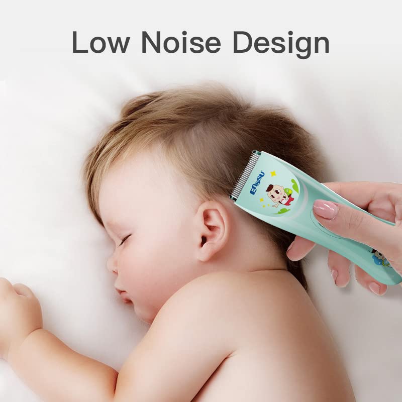 ENSSU Cortapelos de bebé, cortapelos silenciosos para niños con sensibilidad sensorial