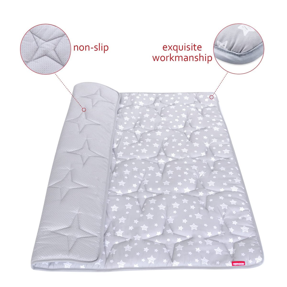 Moonsea alfombra de juegos para bebés de 50" x 50"