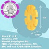 Creative Kids Flakes - Juego de discos de plástico entrelazados de 1400 piezas