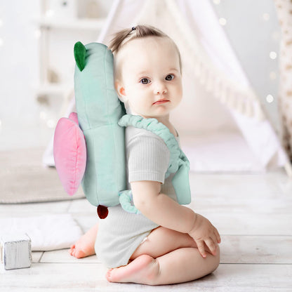 Mochila ajustable con cabeza de andador para bebé