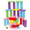 Juego de mesa de bloques de madera para niños, 48 piezas