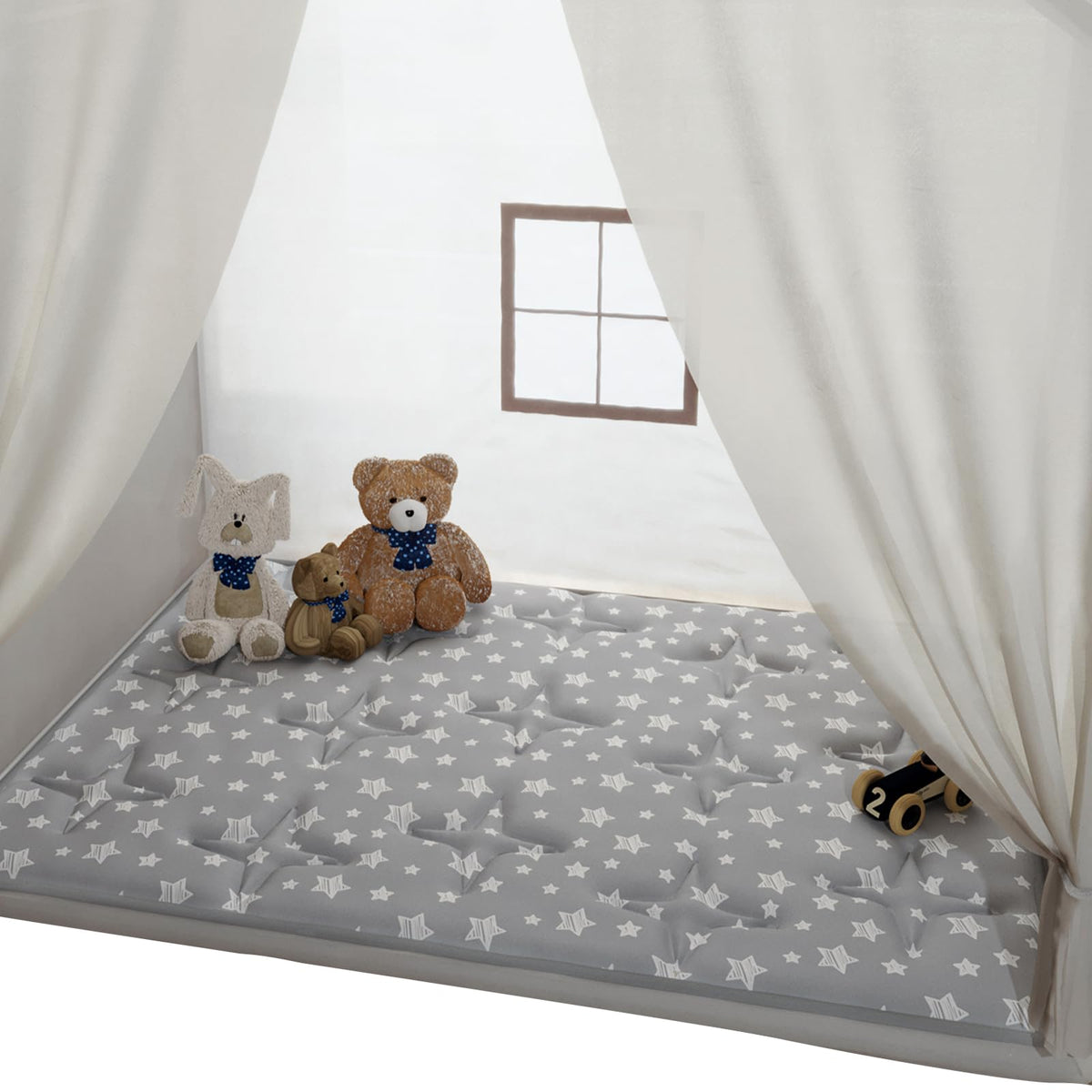 Alfombra de juegos rectangular Moonsea para tiendas de campaña infantiles