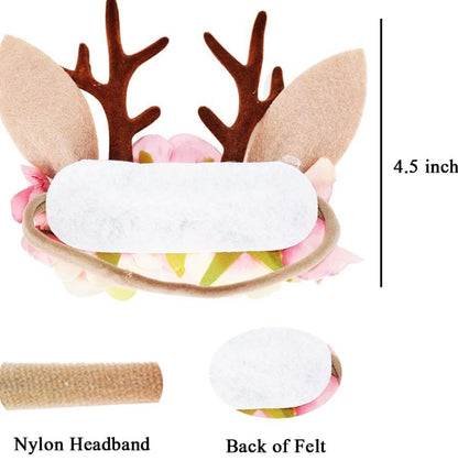 Fotografía de recién nacidos con diademas de flores para bebés