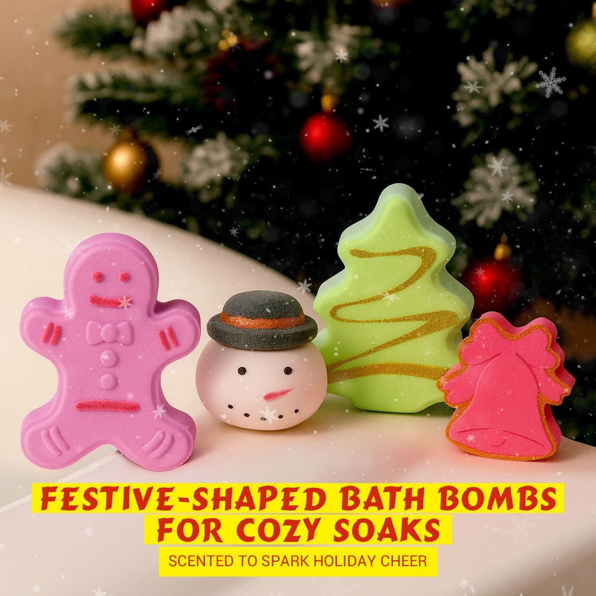 Calendario de Adviento de cuenta regresiva de Navidad 2026 Bombas de baño 12 piezas