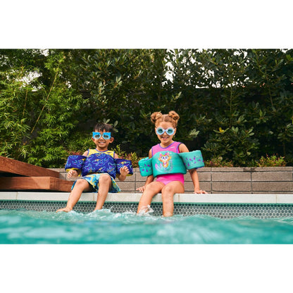 Gafas de natación Speedo Sunny Vibes para niños - Tiburón azul: Correa ajustable