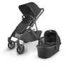 Carriola UPPAbaby VISTA V2 - Jake (negro / carbón / piel negra)