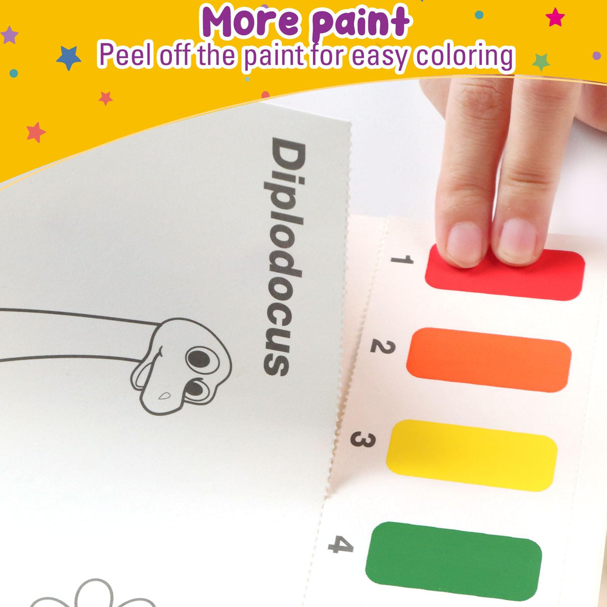 Libros para colorear con agua pigipigi: Acuarelas de dinosaurios
