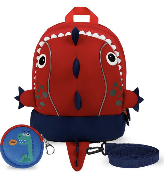 Mochila dinosaurio con correa