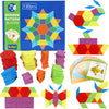 Lewo Bloques de madera Montessori Tangrams