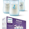Set De Biberones Avent Enganche Natural Focas Azules