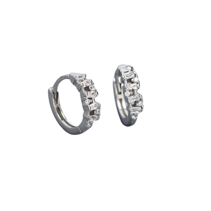 Argollitas para niña de plata 925