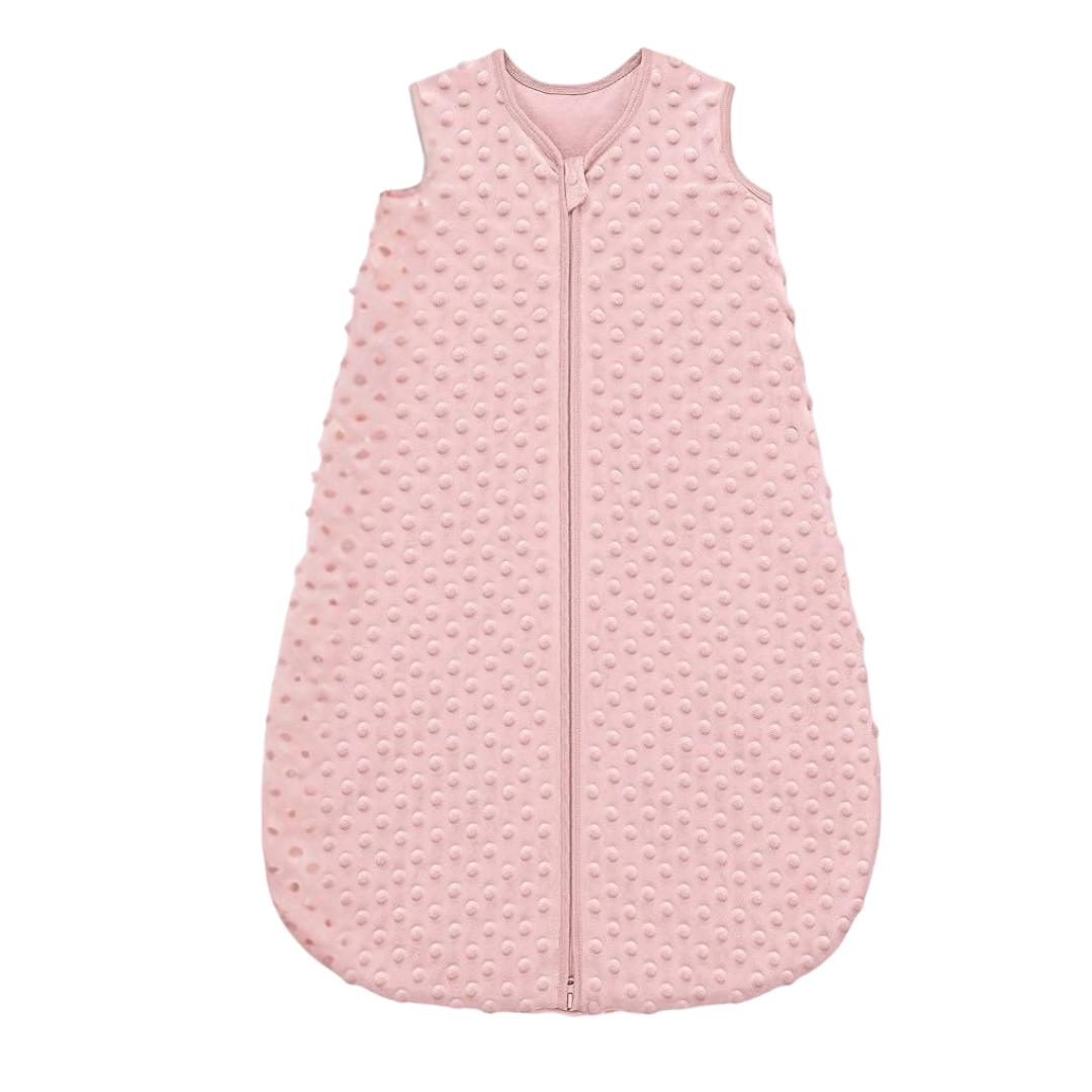 Saco de dormir de forro polar para bebé de 6 a 12 meses con puntos de felpa de 1.5 tog