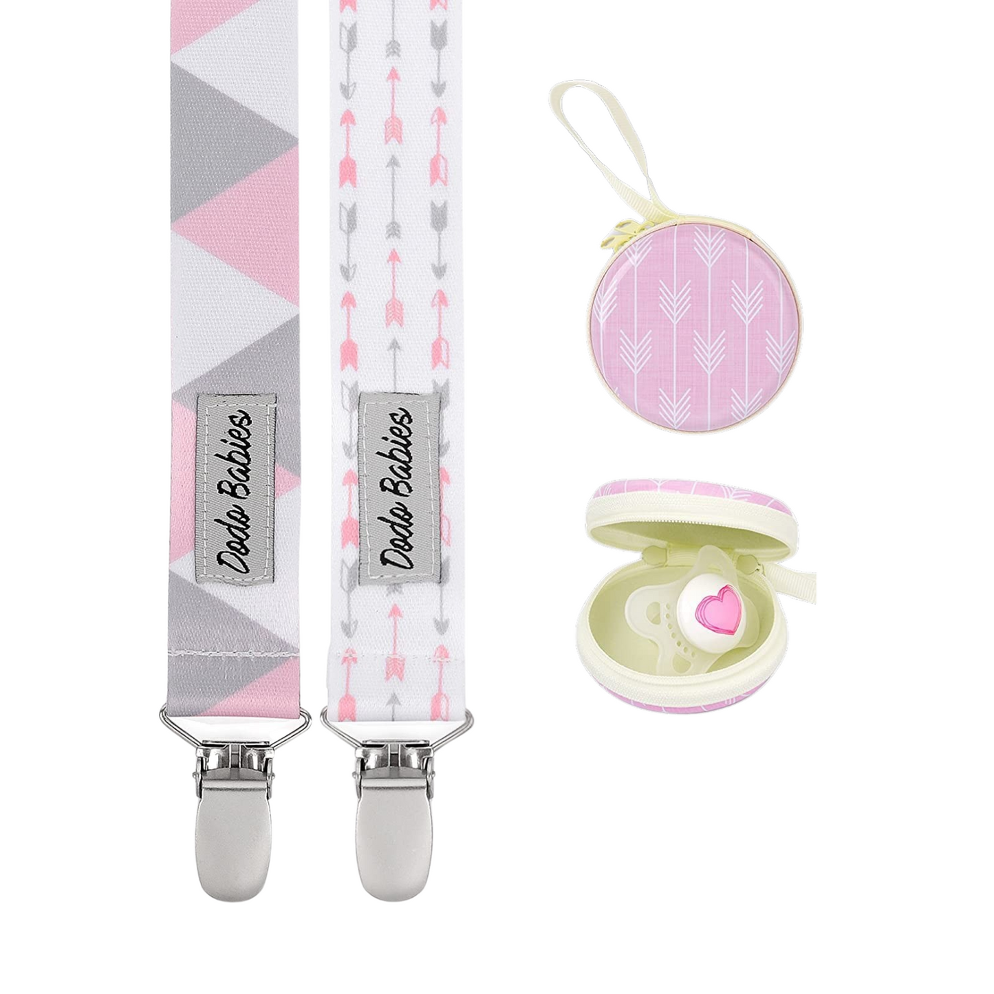 Juego de pinzas para chupetes Dodo Babies