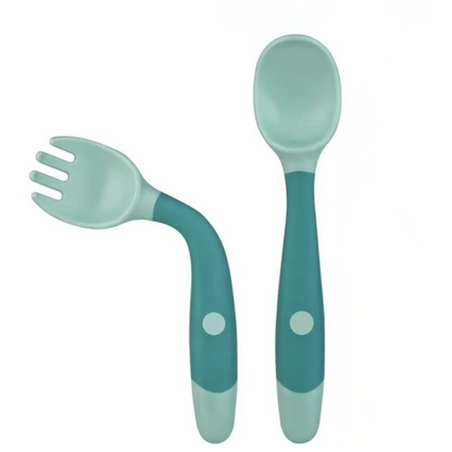 Cucharas de silicona para bebé, función flexible, fácil de sostener, cucharas de entrenamiento
