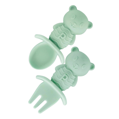 PandaEar cubiertos silicona, 2 piezas