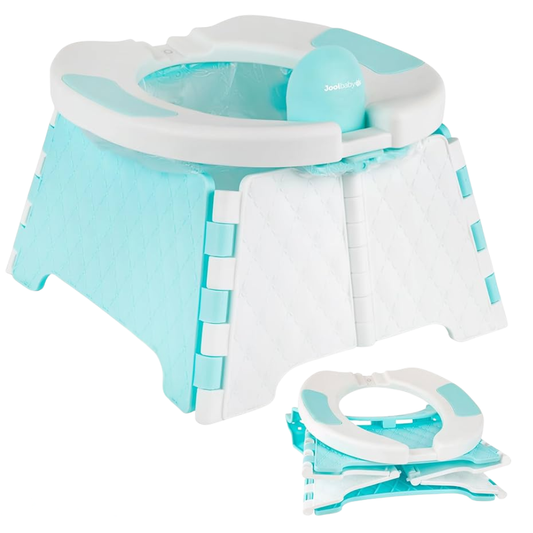 Jool - Silla portátil de entrenamiento para ir al baño con bolsa de viaje y 30 forros