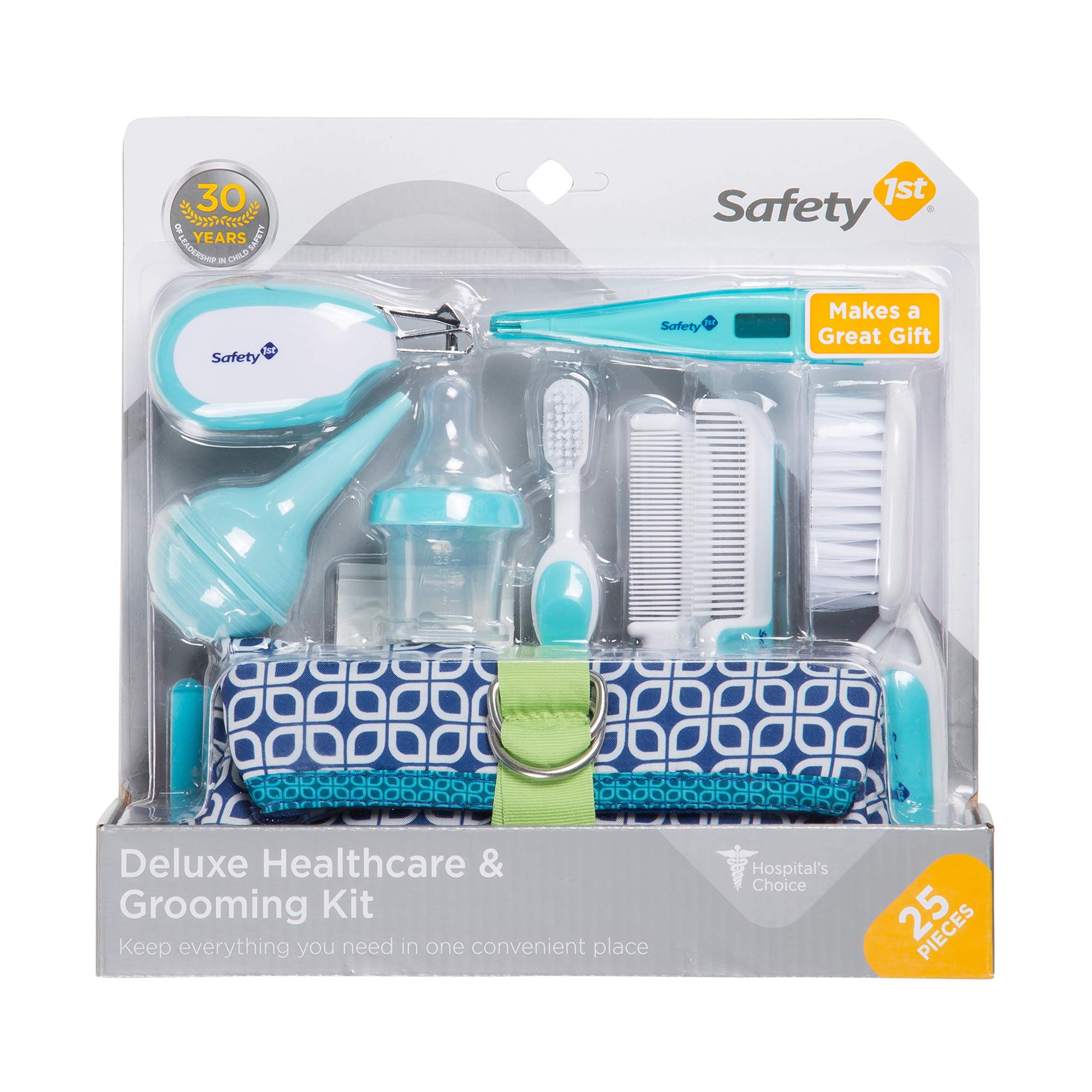 Safety 1st Kit de cuidado de la salud y aseo del bebé de lujo de 25 piezas