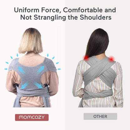 Momcozy Fular portabebés, fácil de llevar para bebés