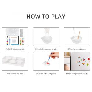 Set de figuritas para pintar del espacio