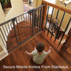 Mom's Choice Awards Winner-Cumbor - Puerta para bebés de 29.7 a 57 pulgadas para escaleras