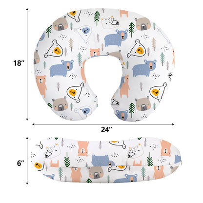 Almohada de lactancia Little Grape Land, diseño de osito