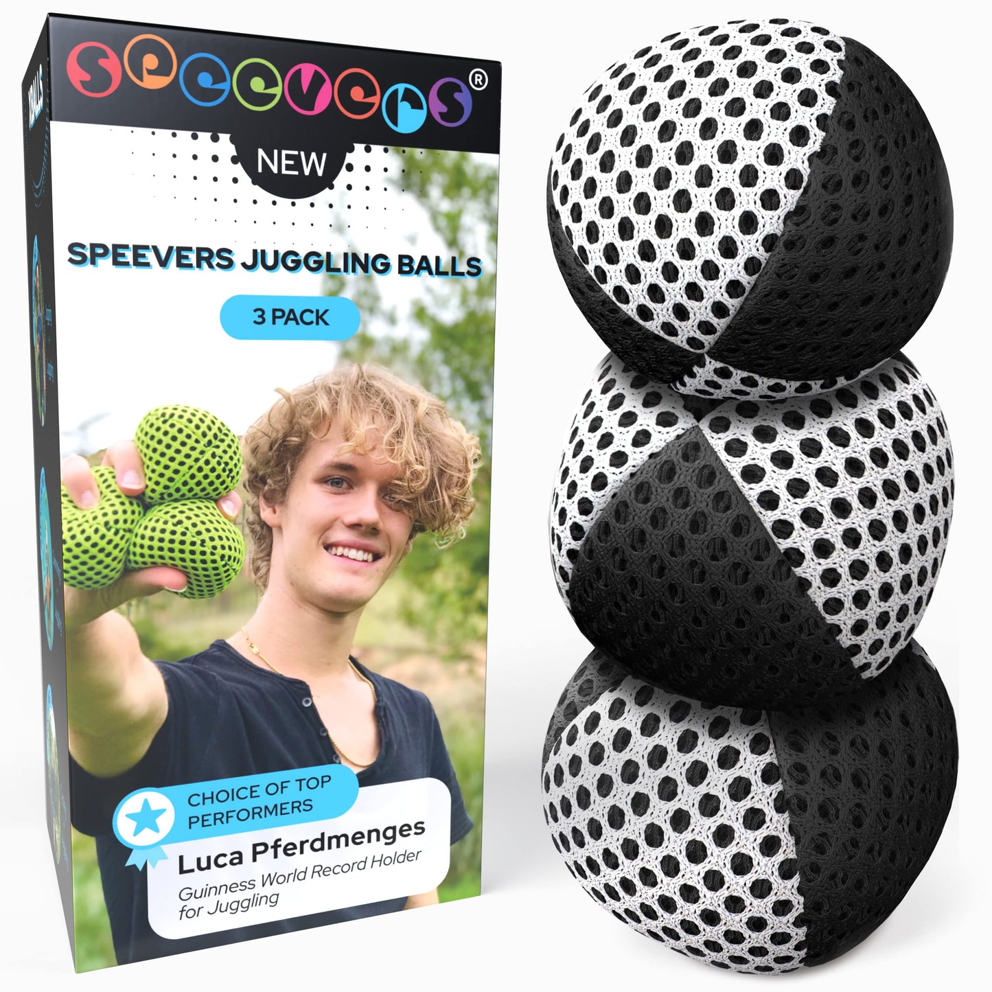 Pelotas para malabarismo Speevers, 3 pelotas para principiantes