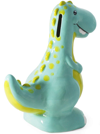 Hapinest Alcancía de dinosaurio de cerámica para niños, T-Rex