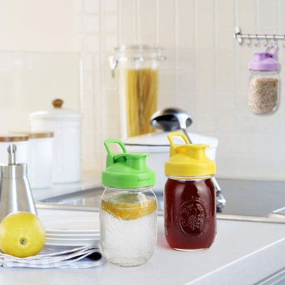 Mason Jar Lids, 6 Pack Reusable Regular Mouth Canning Lids