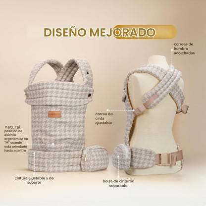 Babieboo portabebés para recién nacidos a niños pequeños, con soporte para la cabeza 7-44 libras