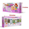 Just Smarty- ABCs Interactivo y 123s Póster de aprendizaje, rosa