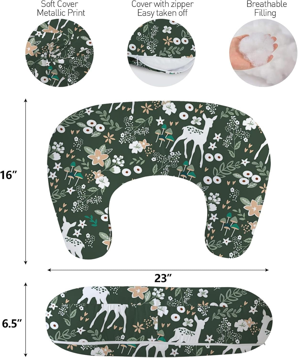Almohada multiusos para la lactancia materna y biberón