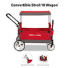 Radio Flyer Convertible Stroll 'N Wagon, Rojo