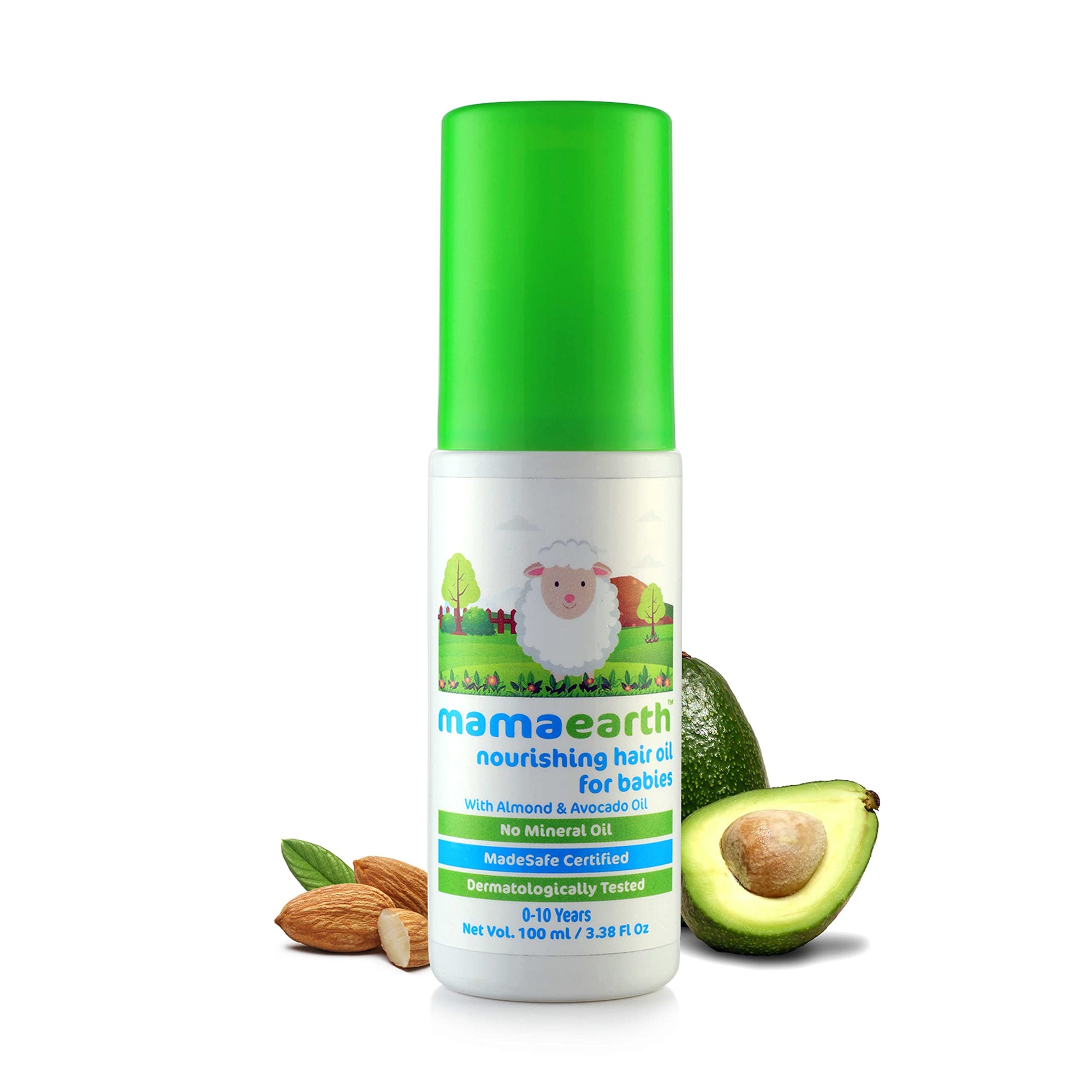 MAMAEARTH Aceite nutritivo para el cabello para bebés 3.4 fl oz