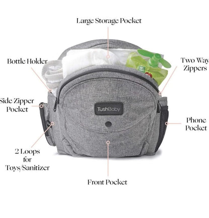 TushBaby The Only Safety Certified Hip Seat Baby Carrier