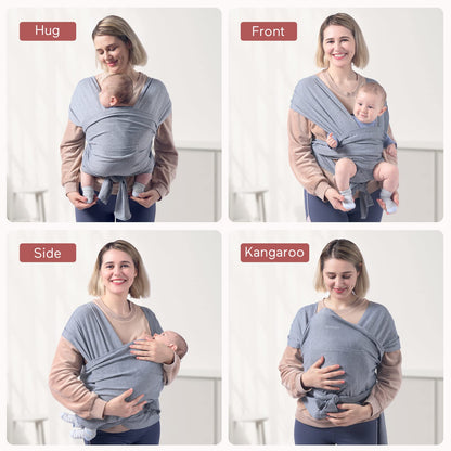Momcozy Fular portabebés, fácil de llevar para bebés