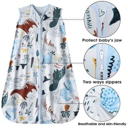 GUNTAIL Saco de dormir para bebé de 0 a 6 meses, paquete de 3 mantas para bebé, 100% algodón