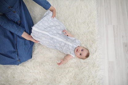 Saco de dormir BaeBae Goods gris/verde, 18-24 meses