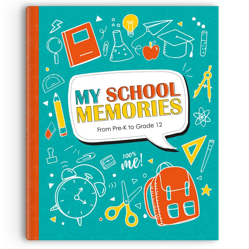 POMANGO: School Memory Book My School Memories | Álbum de recuerdos de pre-kínder a grado 12